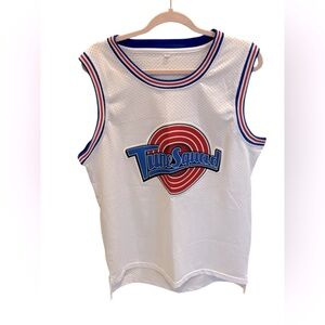 Vintage Space Jam Tune Squad Bill Murray #22 White Jersey Size Men’s Large
